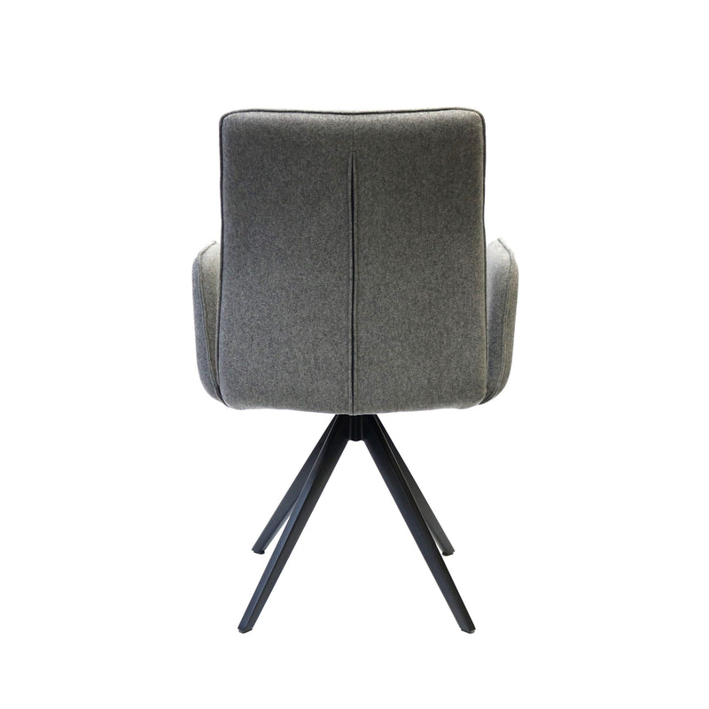 Furnishings' Mate DC 621-SL-SWV  Jacob Chair In Slate Fabric On Swivel Modular Base IMAGE 4