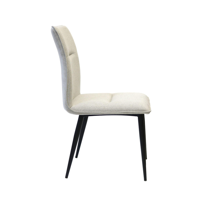 Furnishings' Mate DC 620-DF-MOD Joëlle Chair In Dove Fabric On Standard Modular Base IMAGE 3