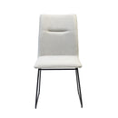  Furnishings' Mate DC 620-DF-SLED Joëlle Chair In Dove Fabric On Sled Modular Base IMAGE 2