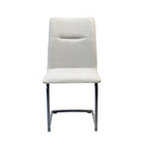  Furnishings' Mate DC 620-DF-CANTI Joëlle Chair In Dove Fabric On Cantilever Modular Base IMAGE 2