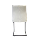  Furnishings' Mate DC 620-DF-CANTI Joëlle Chair In Dove Fabric On Cantilever Modular Base IMAGE 4