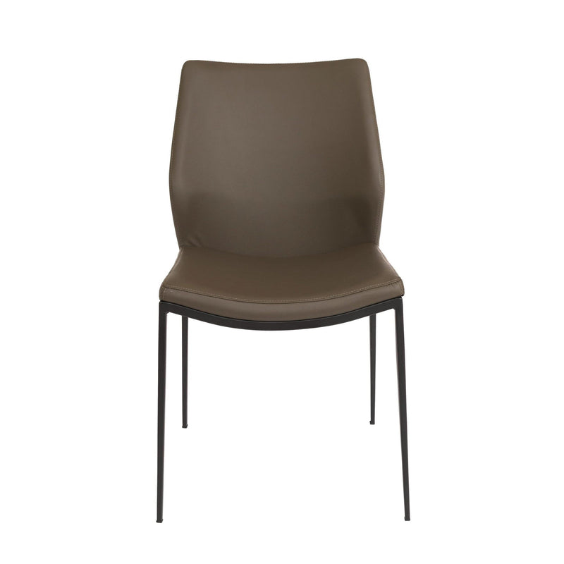 Furnishings' Mate DC 034-GR-MB Ka Chair In Grey PU On Standard Matte Black Frame IMAGE 2