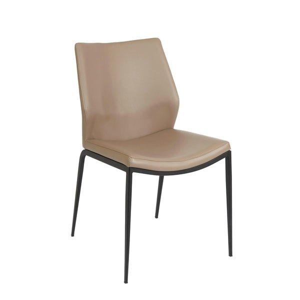 Furnishings' Mate DC 034-LT-MB Ka Chair In Lite Taupe PU On Standard Matte Black Frame IMAGE 1