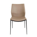  Furnishings' Mate DC 034-LT-MB Ka Chair In Lite Taupe PU On Standard Matte Black Frame IMAGE 2