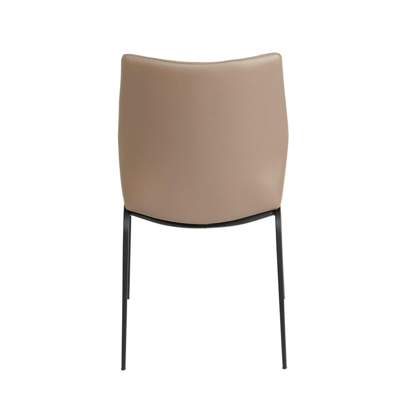 Furnishings' Mate DC 034-LT-MB Ka Chair In Lite Taupe PU On Standard Matte Black Frame IMAGE 4