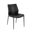  Furnishings' Mate DC 034-BL-MB Ka Chair In Black PU On Standard Matte Black Frame IMAGE 1
