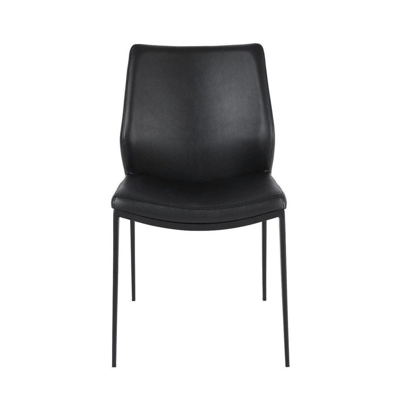 Furnishings' Mate DC 034-BL-MB Ka Chair In Black PU On Standard Matte Black Frame IMAGE 2