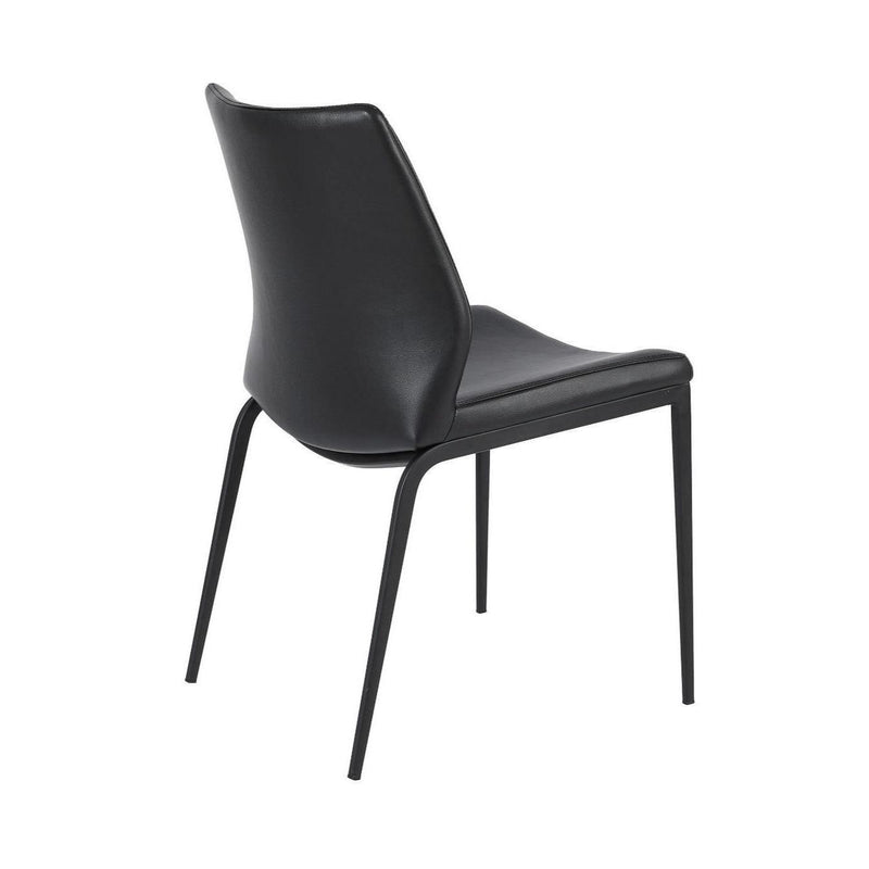 Furnishings' Mate DC 034-BL-MB Ka Chair In Black PU On Standard Matte Black Frame IMAGE 4