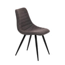  Furnishings' Mate DC 342-GF-MB Lee Chair In Graphite Fabric On Standard Matte Black Frame IMAGE 1