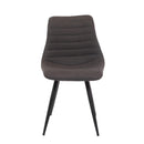  Furnishings' Mate DC 342-GF-MB Lee Chair In Graphite Fabric On Standard Matte Black Frame IMAGE 2
