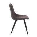  Furnishings' Mate DC 342-GF-MB Lee Chair In Graphite Fabric On Standard Matte Black Frame IMAGE 3
