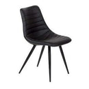  Furnishings' Mate DC 342-BL-MB Lee Chair In Black PU On Standard Matte Black Frame IMAGE 1