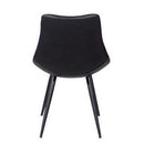  Furnishings' Mate DC 342-BL-MB Lee Chair In Black PU On Standard Matte Black Frame IMAGE 4