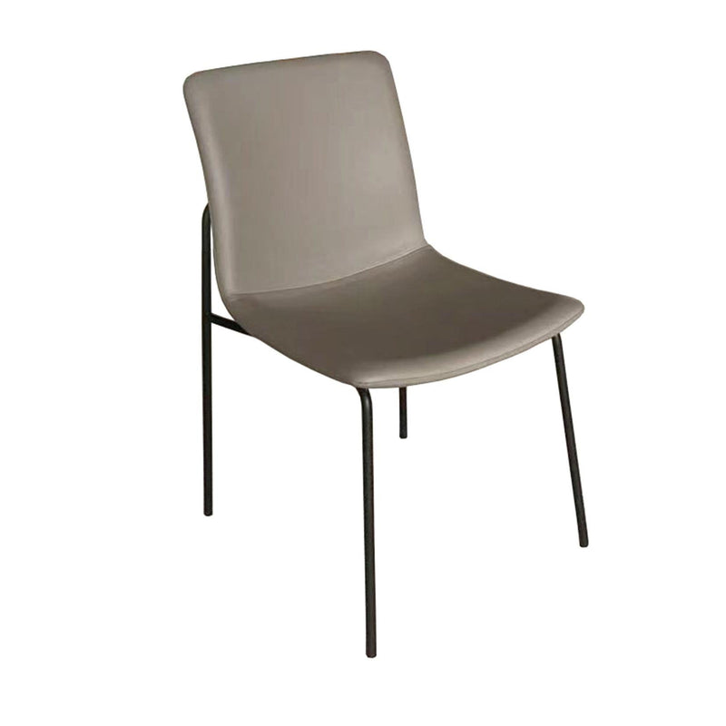 Furnishings' Mate DC 613-LT-MB Luca Chair In Lite Taupe PU On Standard Matte Black Frame IMAGE 1