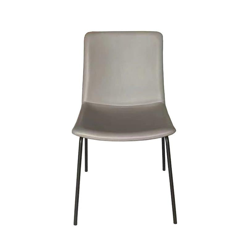 Furnishings' Mate DC 613-LT-MB Luca Chair In Lite Taupe PU On Standard Matte Black Frame IMAGE 2