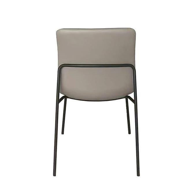 Furnishings' Mate DC 613-LT-MB Luca Chair In Lite Taupe PU On Standard Matte Black Frame IMAGE 4