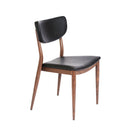  Furnishings' Mate DC Y10-BL-BW Maverick Chair In Black PU On Standard Black Walnut Frame IMAGE 1