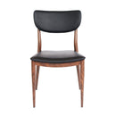  Furnishings' Mate DC Y10-BL-BW Maverick Chair In Black PU On Standard Black Walnut Frame IMAGE 2