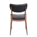 Furnishings' Mate DC Y10-BL-BW Maverick Chair In Black PU On Standard Black Walnut Frame IMAGE 4