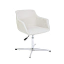 Furnishings' Mate DC-345-DF-4S Owen Chair In Dove Fabric On 4 Star Swivel Base IMAGE 1
