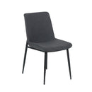  Furnishings' Mate DC 336-GF-MB Sampson Chair In Graphite Fabric On Standard Matte Black Frame IMAGE 1