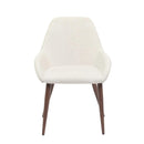  Furnishings' Mate DC T14-DF-BW Shindig Chair In Dove Fabric On Black Walnut Base IMAGE 2