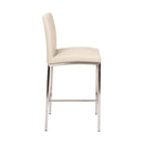  Furnishings' Mate BS 058-TA-SS Adam Counter Stool In Taupe PU On Stainless Steel Frame IMAGE 3