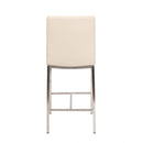 Furnishings' Mate BS 058-TA-SS Adam Counter Stool In Taupe PU On Stainless Steel Frame IMAGE 4