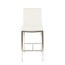  Furnishings' Mate BS 058-DF-SS Adam Counter Stool In Dove Fabric On Stainless Steel Frame IMAGE 2