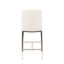  Furnishings' Mate BS 058-DF-SS Adam Counter Stool In Dove Fabric On Stainless Steel Frame IMAGE 4