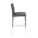  Furnishings' Mate BS 058-GF-SS Adam Counter Stool In Graphite Fabric On Stainless Steel Frame IMAGE 3