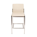  Furnishings' Mate BS 030-TA-SS Angle Counter Stool In Taupe PU On Standard Stainless Steel Frame IMAGE 2
