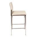  Furnishings' Mate BS 030-TA-SS Angle Counter Stool In Taupe PU On Standard Stainless Steel Frame IMAGE 3