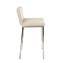  Furnishings' Mate BS 213-TA-SS Corey Counter Stool In Taupe PU On Brushed Stainless Steel Frame IMAGE 3