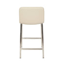  Furnishings' Mate BS 213-TA-SS Corey Counter Stool In Taupe PU On Brushed Stainless Steel Frame IMAGE 4