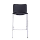  Furnishings' Mate CS 401-BL-CHR Dominic Counter Stool In Black PU On Standard Chrome Plated Frame IMAGE 2