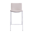  Furnishings' Mate CS 401-OM-CHR Dominic Counter Stool In Oatmeal PU On Standard Chrome Plated Frame IMAGE 2