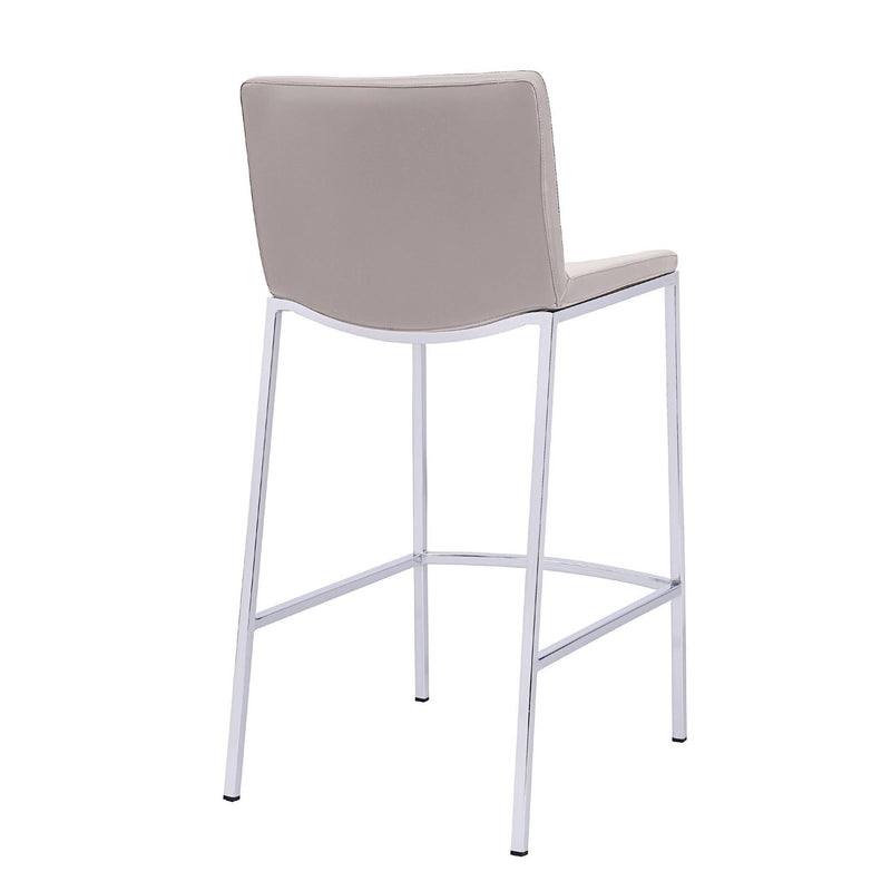 Furnishings' Mate CS 401-OM-CHR Dominic Counter Stool In Oatmeal PU On Standard Chrome Plated Frame IMAGE 4