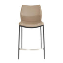  Furnishings' Mate CS 034-LT-MB Ka Counter Stool In Lite Taupe PU On Standard Matte Black Frame IMAGE 2