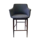  Furnishings' Mate CS 345-GF-BW Owen Counter Stool In Graphite Fabric On Black Walnut Base IMAGE 2