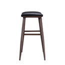  Furnishings' Mate CS B11-BL-BW Sheila Counter Stool In Black PU On Black Walnut Base IMAGE 3