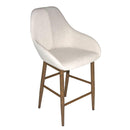  Furnishings' Mate CS T14-DF-BW Shindig Counter Stool In Dove Fabric On Black Walnut Base IMAGE 1