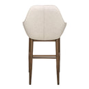 Furnishings' Mate CS T14-DF-BW Shindig Counter Stool In Dove Fabric On Black Walnut Base IMAGE 4