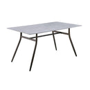  Furnishings' Mate DT-Y02-DT-STN2 G Caribou Rectangular Dining Table With Grey Sintered Stone IMAGE 1