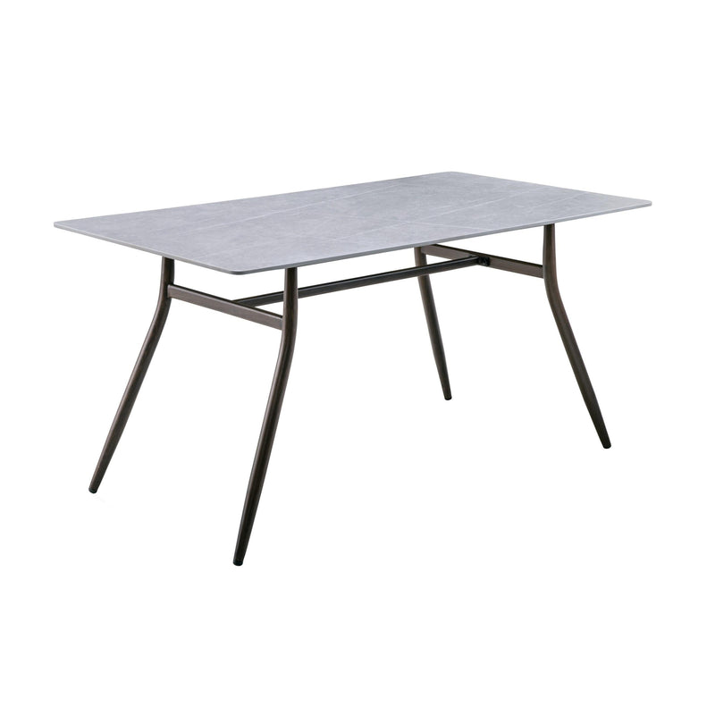 Furnishings' Mate DT-Y02-DT-STN2 G Caribou Rectangular Dining Table With Grey Sintered Stone IMAGE 1