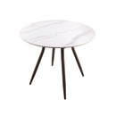 Furnishings' Mate DT-Y03-DT-STN1 W Caribou Round Dining Table With White Sintered Stone Top IMAGE 2