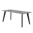  Furnishings' Mate DT-C23-DT-STN2 G Carli Dining Table With Grey Sintered Stone Top IMAGE 1