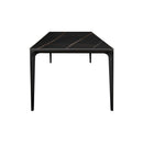 Furnishings' Mate DT 1088-1 Ryan Table (Large) W/ Black Sintered Stone Top And Aluminum Matte Black Base IMAGE 2