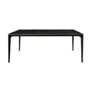 Furnishings' Mate DT 1088-1 Ryan Table (Large) W/ Black Sintered Stone Top And Aluminum Matte Black Base IMAGE 3