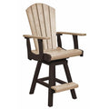 C.R. Plastic Products C25C-16-07 Swivel Counter Arm Chair IMAGE 1